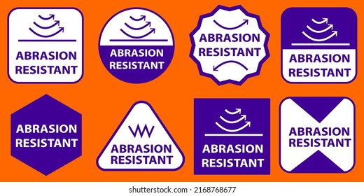 Abrasion Resistant Sign Set Sticker Printing Stock Vector Royalty Free