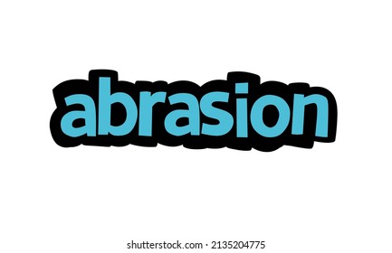 ABRASION writing vector design on white background