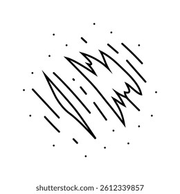 abrasions household injury accident line icon vector. abrasions household injury accident sign. isolated contour symbol black illustration