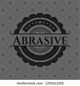 Abrasive black emblem