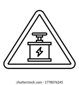 
Abrasive blasting  Line Style vector icon which can easily modify or edit
