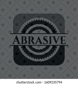 Abrasive dark badge. Vector Illustration. Detailed.