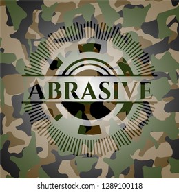 Abrasive on camouflage texture