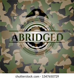 Abridged on camo pattern