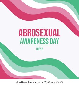 Abrosexual Awareness Day poster vector illustration. Abrosexual waving abstract LGBT pride flag frame vector. Abrosexual wavy border graphic design element. Template for background, banner, card