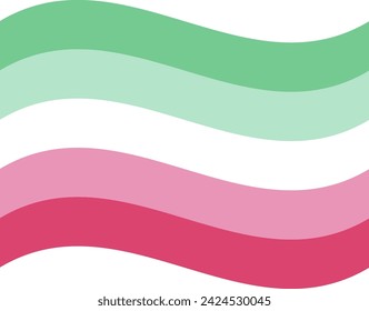 Abrosexual Pride Flag in shape. LGBTQ flag in shape