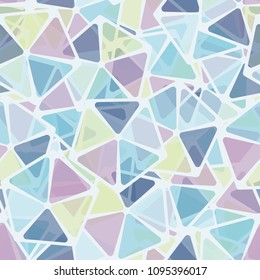 The abruption. Pattern. Seamless texture. Pentagons with transparent elements. For backgrounds, textiles, walls, design. Fashionable, stylish, original.