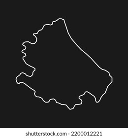 Abruzzo Map. Region of Italy. Vector illustration.