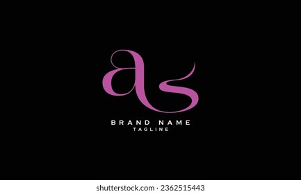 ABS, ASB, BAS, BSA, SBA, SAB, AS, SA, Abstract initial monogram letter alphabet logo design