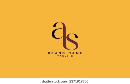 ABS, ASB, BAS, BSA, SBA, SAB, AS, SA, Logo-Design für Anfangsbuchstaben in Abstract