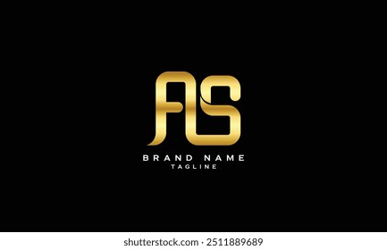 ABS, ASB, BAS, BSA, SBA, SAB, AS, SA, diseño Abstractas del logotipo del alfabeto de la letra del monograma inicial