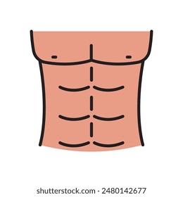 abs Body icon, human body anatomy