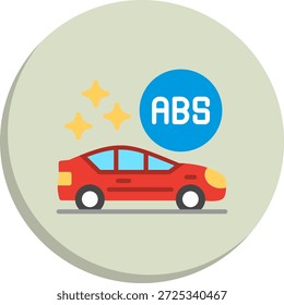 ABS-Symbol für flache Kreise
