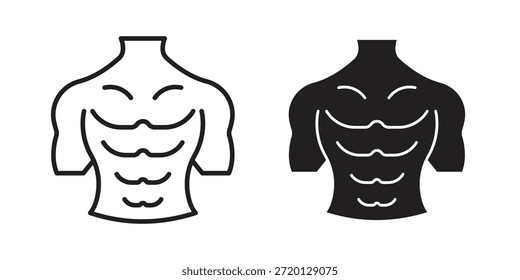 Abs-Icon-Illustration, dünner Linien-Vektor, Web-Design-Zeichen,