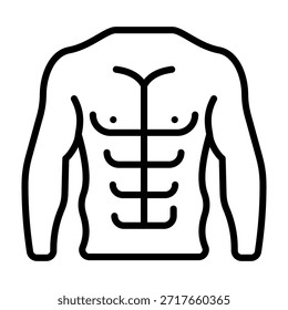 Abs Icon Line Style Vector Illustration