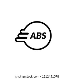 abs Icon, logo vector illustration. Designed for your web site design, logo, app, UI, car components, car repair shop, car shop Vector illustration, EPS10.