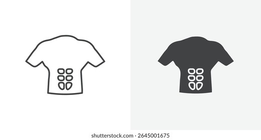 Abs icon Outline vector sign