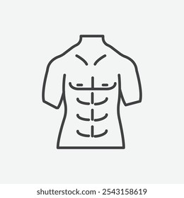 Abs-Icon-Set. Vektorgrafik.