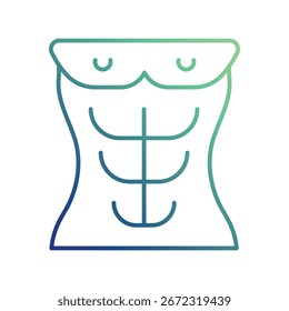 Ícone abdominal com fundo branco vetor ilustração stock