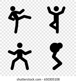 Abs icons set. set of 4 abs filled icons such as
