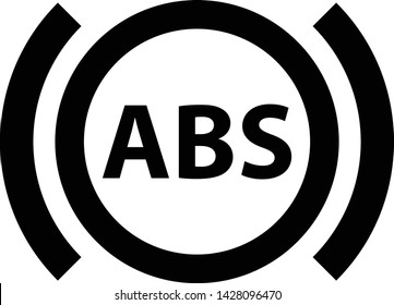 ABS Indicator Vector Sign Icon