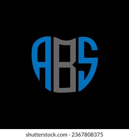 Diseño creativo del logotipo de la letra ABS. Diseño único de ABS.
