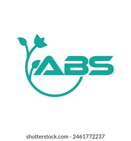 Diseño del Vector del logotipo de la letra del ABS, logotipo simple y moderno del ABS. Diseño de alfabeto de lujo ABS
