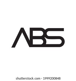 abs letter monogram logo design