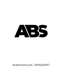ABS letter monogram typography logo