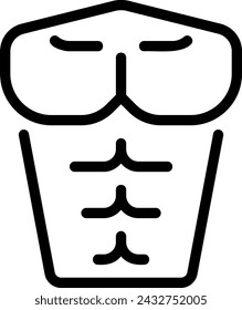abs line icon illustration vector