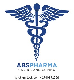 ABS pharma logo design , Corporate business logo template, Creative logo template
