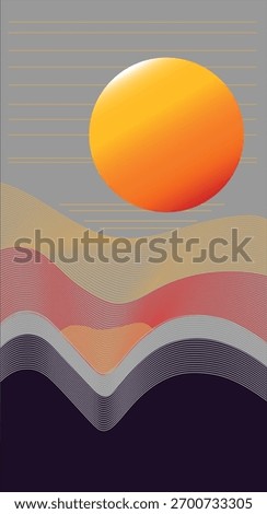 ABS Track is a background graphic that uses blend lines in shapes and uses gradient colors that are layers in the work that you can edit and move as you like.