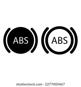 ABS. ABS vector illustration, anti-lock braking system.  Is an innovation in braking systems in motorized vehicles to maintain the safety of motorists.