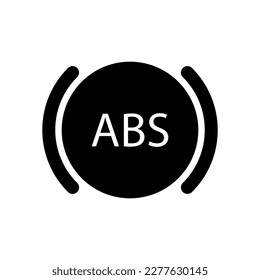 ABS. ABS vector illustration, anti-lock braking system.  Is an innovation in braking systems in motorized vehicles to maintain the safety of motorists.