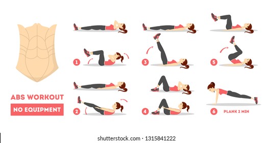 Verpletteren voor de helft Leerling Workout abs Images, Stock Photos & Vectors | Shutterstock