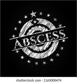 Abscess written on a chalkboard