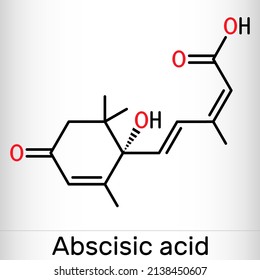 Abscisic Acid Aba Molecule Dormin Plant Stock Vector (Royalty Free ...