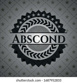 Abscond black emblem. Vector Illustration. Detailed.