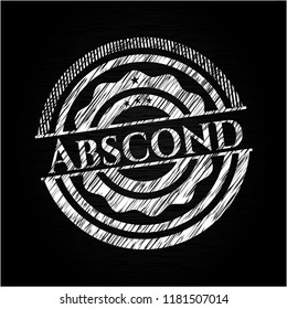Abscond chalkboard emblem
