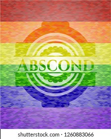 Abscond lgbt colors emblem 