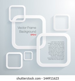 Abscract 3D geometrical frame-Vector illustration