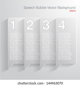 Abscract 3D speech bubble frame-Vector illustration