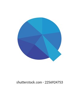 Símbolo abstracto, amblema, diseño vectorial de logotipo