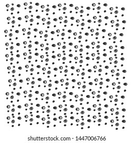 Absctract nordic trandy pattern with dots for decoration interior, print posters, greating card, bussines banner, wrapping in modern scandinavian style in vector.