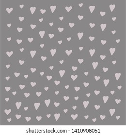 Absctract nordic trandy pattern with hearts for decoration interior, print posters, greating card, bussines banner, wrapping in modern scandinavian style in vector. Pastel color.