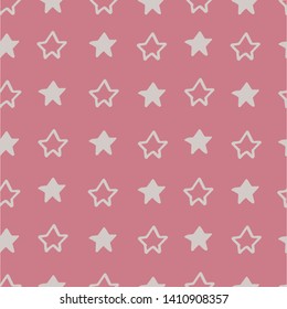 Absctract nordic trandy pattern with stars for decoration interior, print posters, greating card, bussines banner, wrapping in modern scandinavian style in vector. Pastel color.