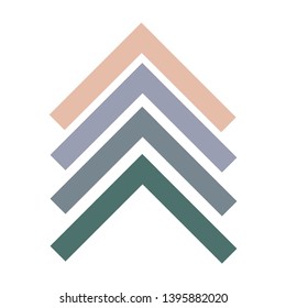 Absctract nordic  triangle geometric design for decoration interior, print posters, greating card, bussines banner, wrapping in modern scandinavian style in vector