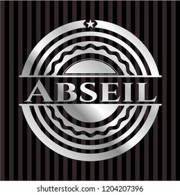 Abseil silver shiny emblem