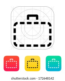 Absence case icon. Vector illustration.
