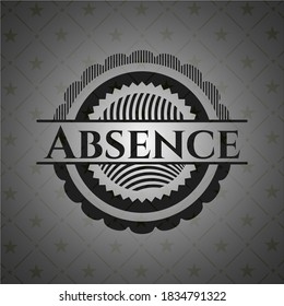 Ausencia de insignia oscura. Ilustración vectorial. Detallado. 